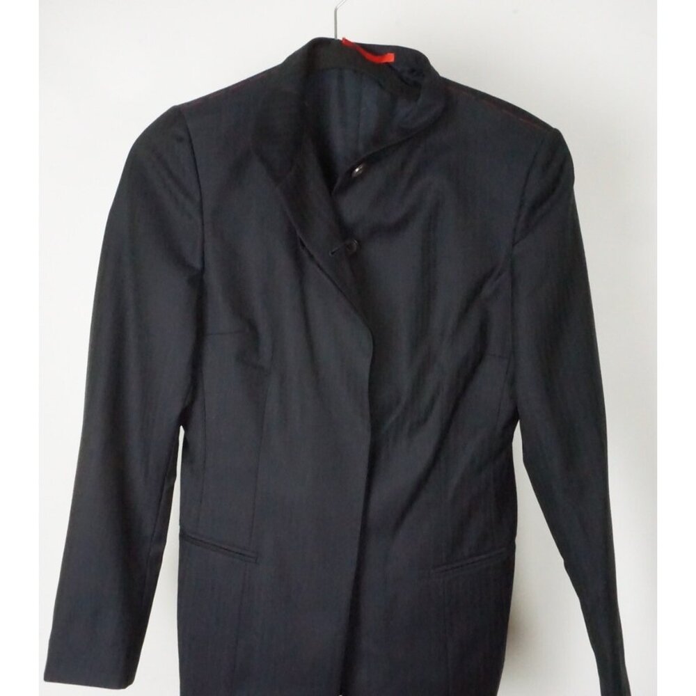 Isaia Orlando Blue Herringbone 100% Wool Jacket Blazer Sz 40R BRAND NEW